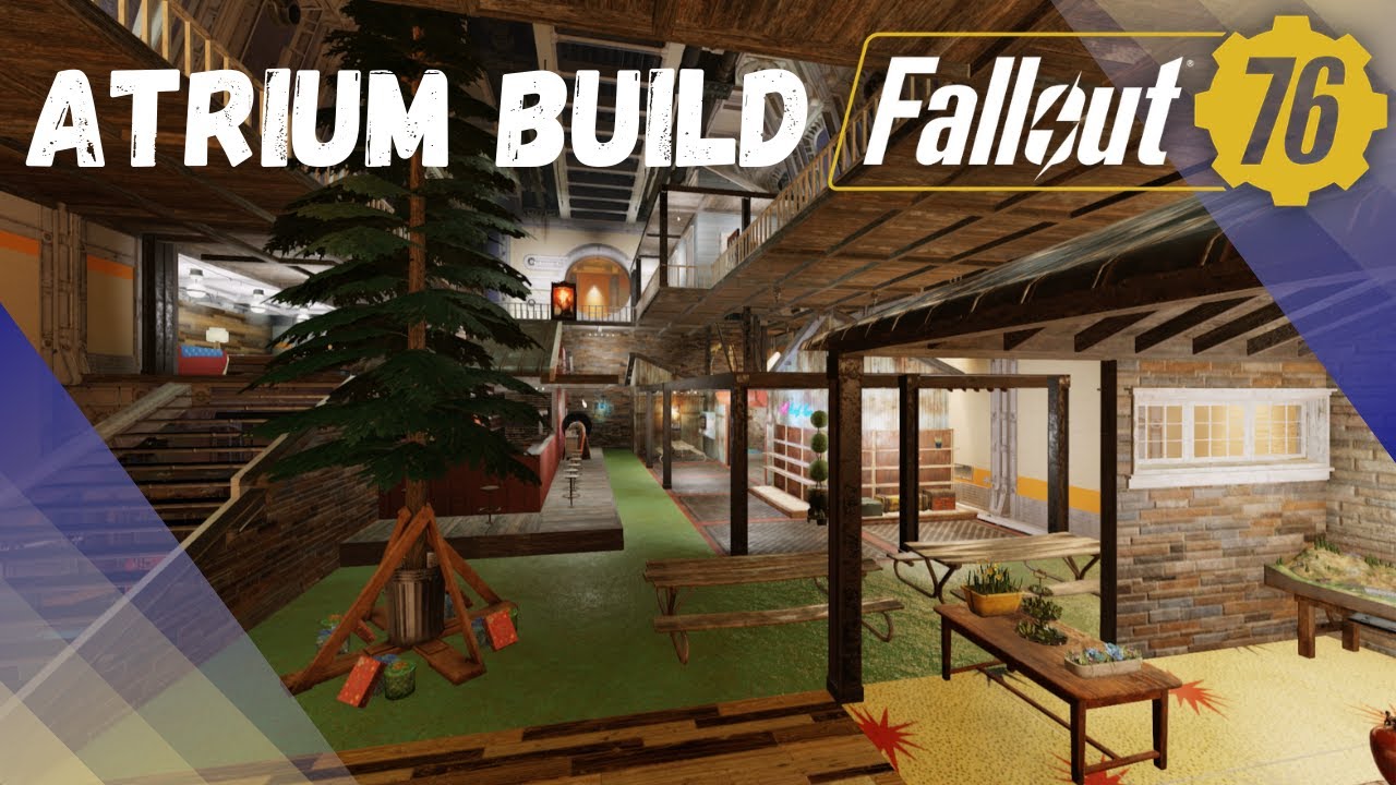 Fallout 76 - Camp Shelter Build - Vault Atrium Settlement