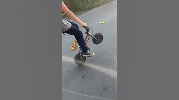 Long mini bmx fatboy wheelie (short video)