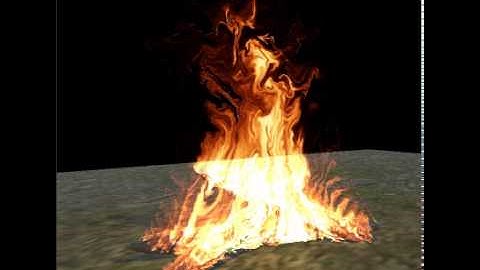 Physics Based Flames - 3d clipping