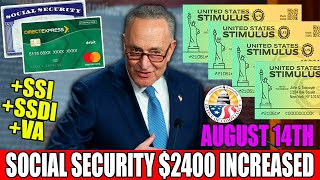 SCHUMER GAVE NEW PROPOSAL! SOCIAL SECURITY $2400 INCREASED IN MONTHLY CHECKS FOR SSI, SSDI PEOPLE!