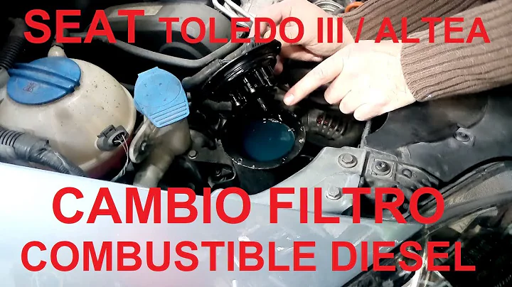 Cambiar Filtro de combustible diesel  Seat Toledo ...