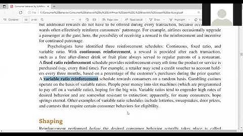 Consumer Learning, Part-2, Chapter-5