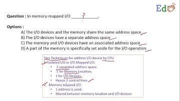 In memory mapped I/O _____________.