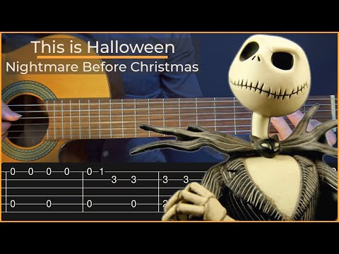 This is Halloween - Nightmare Before Christmas (Simple Guitar Tab)