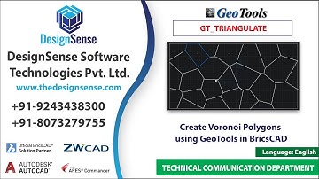 Create Voronoi polygons in BricsCAD using GeoTools
