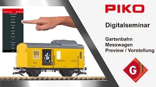 PIKO [D101] Digitalseminar Vorstellung Gartenbahn Messwagen