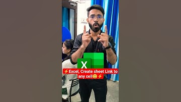 Excel, Create Sheet Link to any cell in just 5 sec🔥😍 #excel #computer #viral #shortvideo