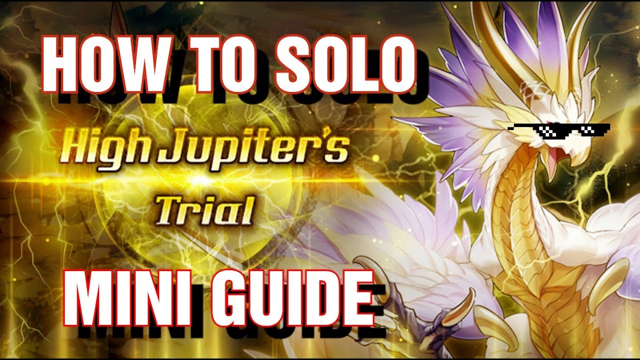 How To Solo Master High Jupiter Mini Guide Dragalia Lost Youtube