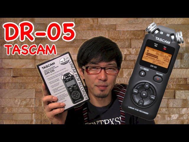 moview】TASCAM リニアPCMレコーダー「DR-05」楽器生録に最適! - YouTube