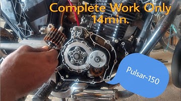 Pulsar-150 Cluch plate Change,scissor gear change,timing chain installation Full Video ,step by step
