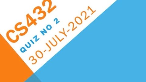 CS432 Network Modeling and Simulation Quiz NO 2 Solution