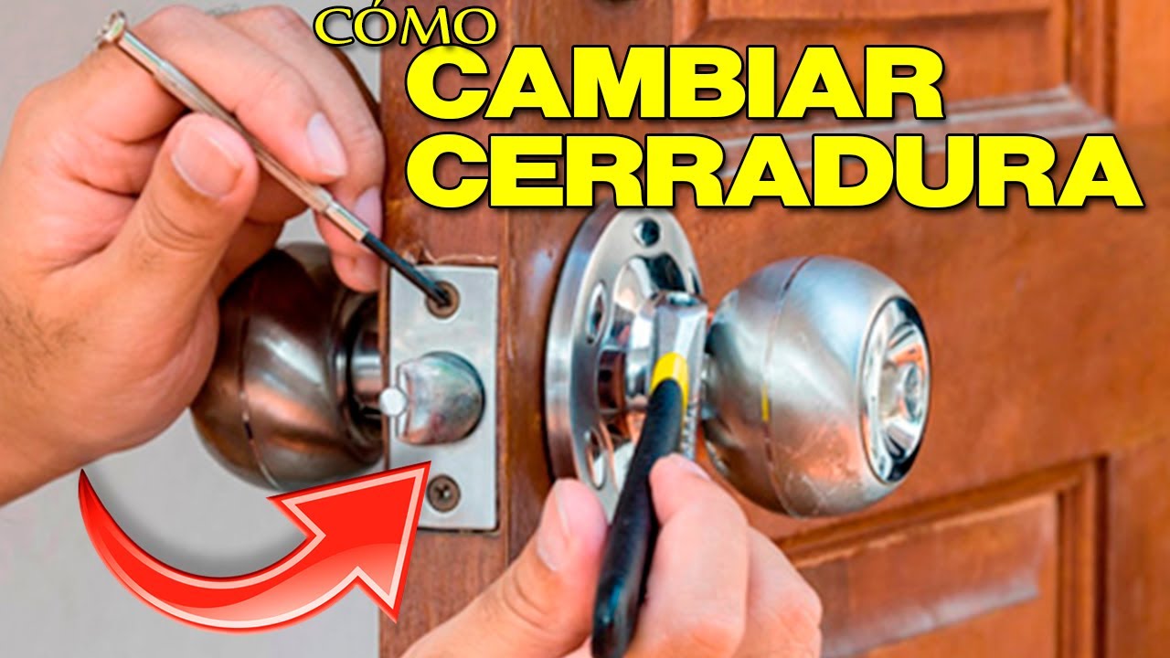Cómo CAMBIAR CERRADURA a una puerta de madera / cómo cambiar chapa de