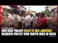 MVR Road Project Delay at MES Junction | Residents Protest Over Traffic Woes in Vasco