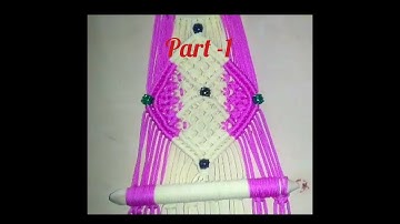 How to make //mirror macrame new design //at home // part 2.
