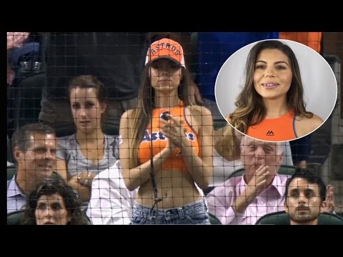 Identity Of Gorgeous Model Spotted Praying During Astros Game Revealed 