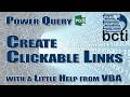 Power Query (with VBA) - Creating Clickable Hyperlinks