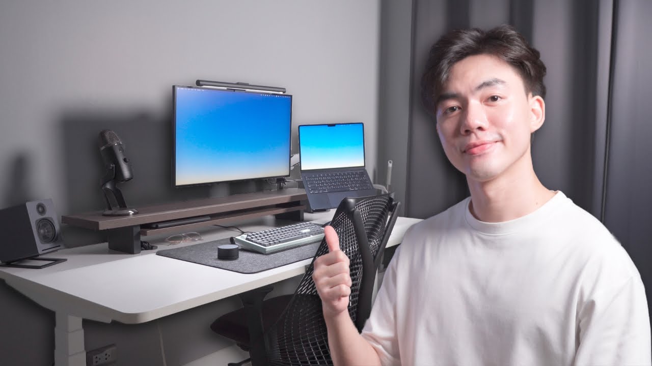 My Desk Setup Tour 2023 จัดโต๊ะคอมแบบคลีนๆ | bomyanapat