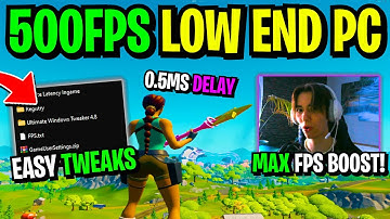 How To BOOST FPS Fortnite Low End PC Season 8! 🔧 (Full Optimization Pack for MAX FPS & Fix Lag)
