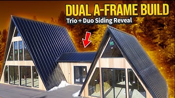 DUAL A-FRAME Trio + Duo Avrame Framing & Siding | Modern A-Frame Construction
