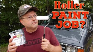 Using a Roller to Paint Your Car ?  Redneck Roll'n is Fine, '89 Dodge Van gets New Face Shine!