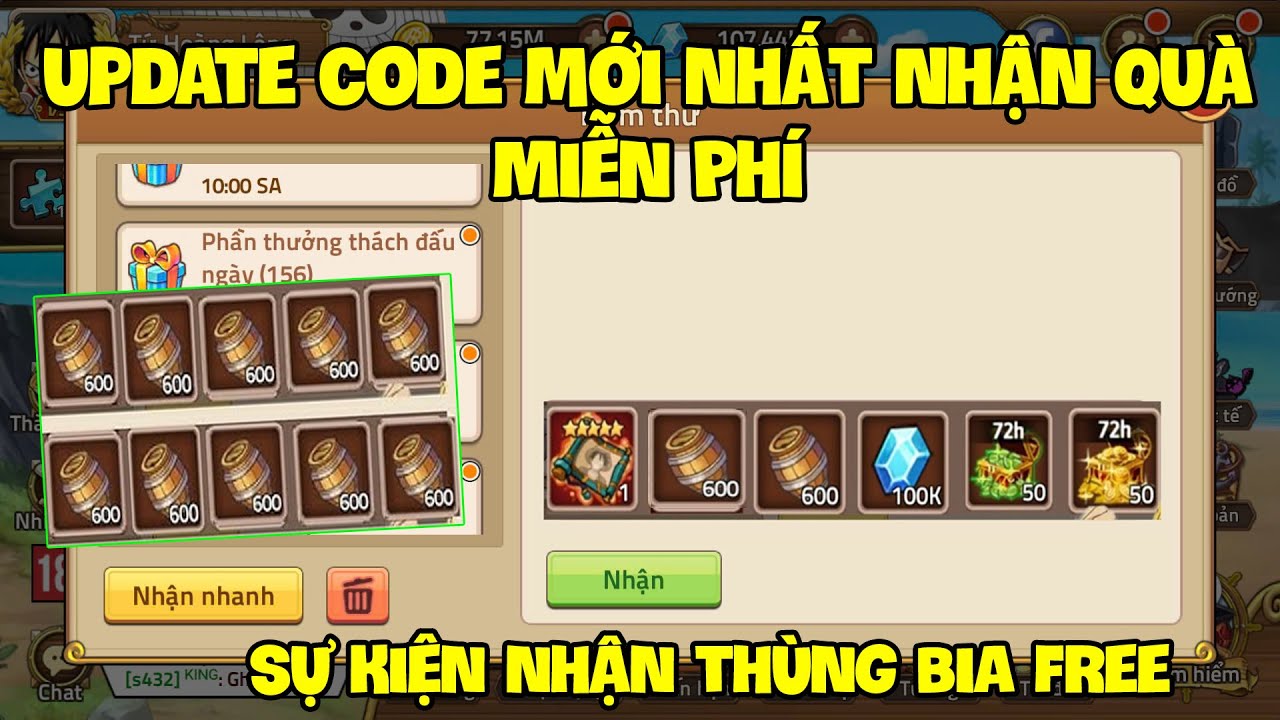 nhà cái vf555 bet Nhập Ngay Full Code Huyền Thoại Hải Tặc Mới Nhất | Nhận Quà Cập Nhật Sự Kiện Tuần Mới Tháng 4