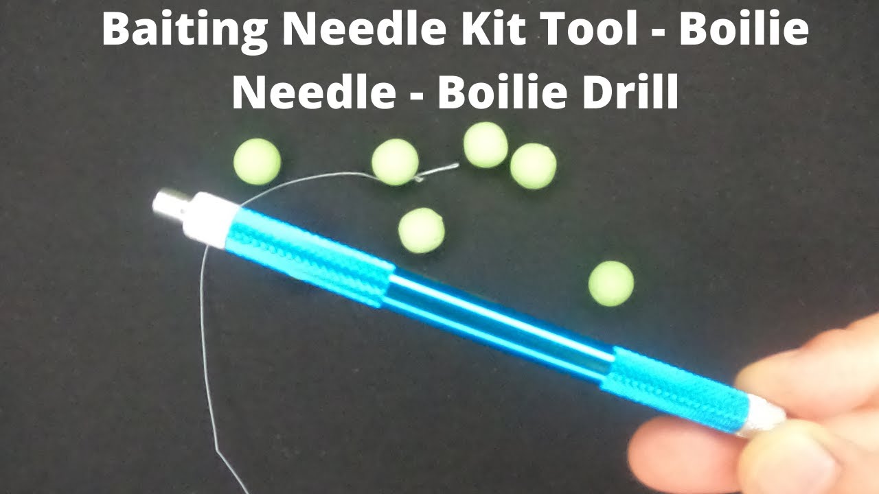 Drennan/esp boilienadel boiliebohrer en el set Bait Drill & needle Nut Drill
