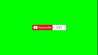 Subscribe Click Button Green Screen Animation #9