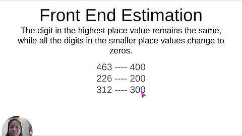Front End Estimation