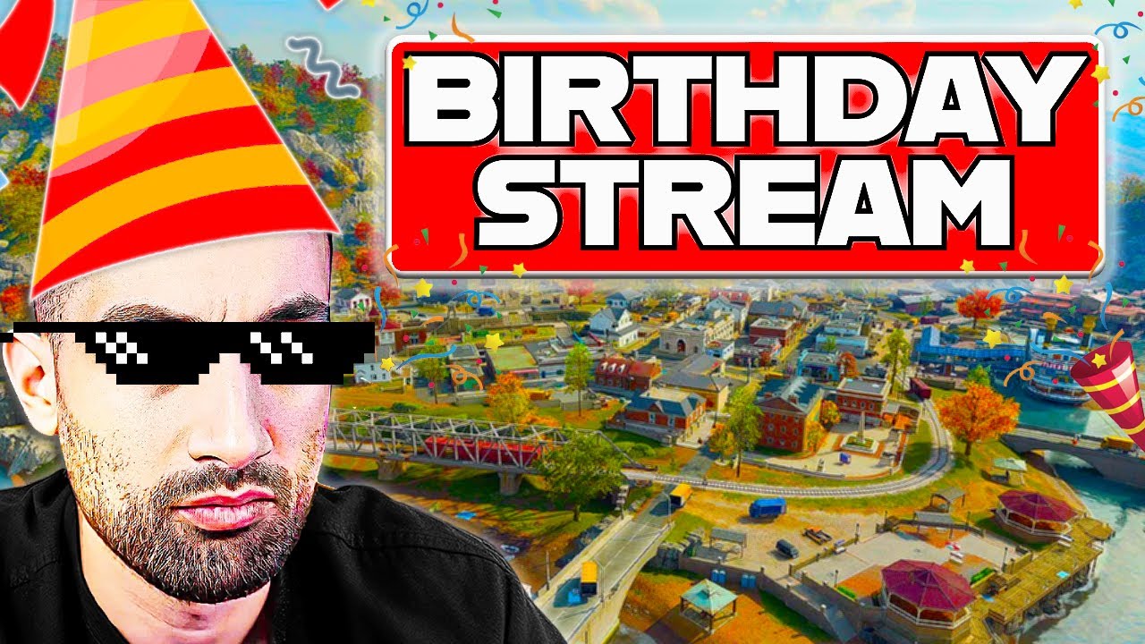 🔴 LIVE – Birthday Stream 🎉 Playing Warzone with Viewers + Doing Challenges