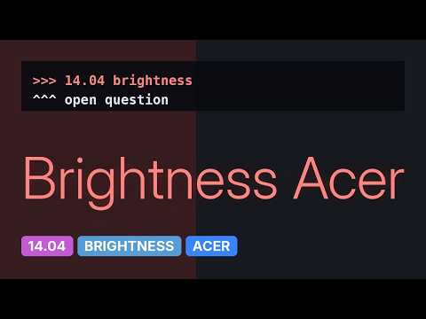 Ubuntu: How to adjust screen brightness in Ubuntu 14.04 (Trusty Tahr)? (9 solutions!)