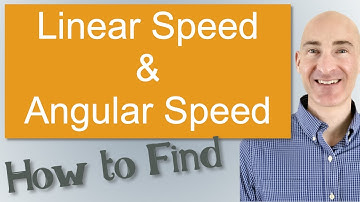 Linear Speed and Angular Speed