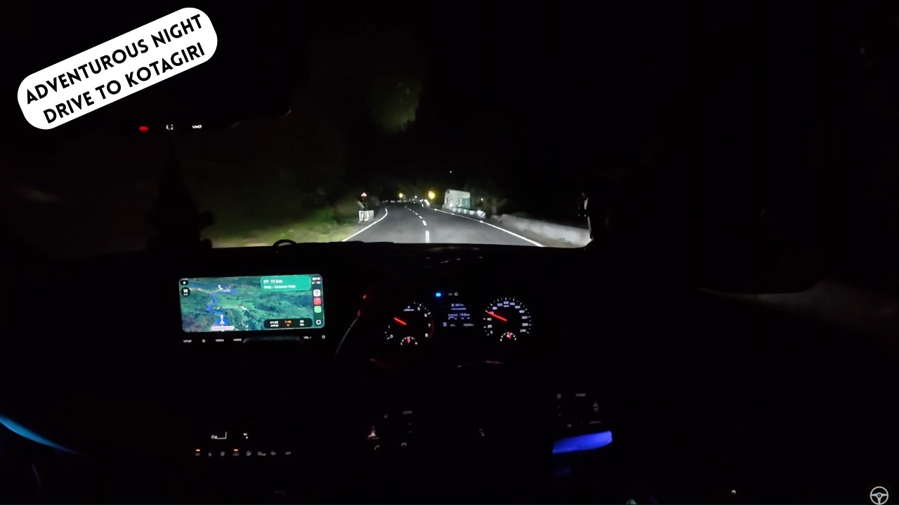 POV Night Drive from Mettupalayam to Kotagiri route | Hill Road Drive | Kia Seltos