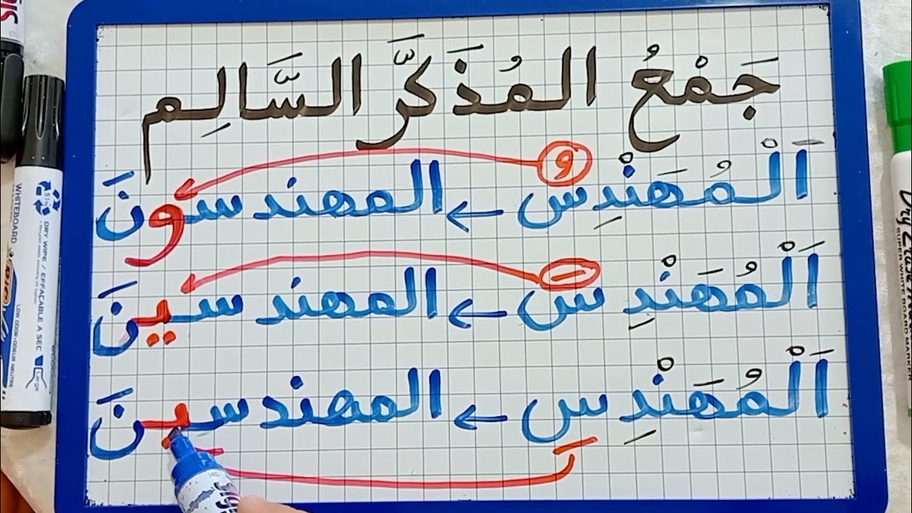 الدرس 241:جمع المذكر السالم و إعرابه  بطريقة غاية في السهولة