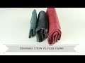 KonMari Method: How to Fold Jeans using the Konmari Mehtod | Konmari Folding Technique