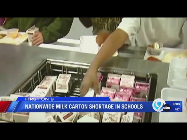 Nationwide milk carton material shortage impacting schools in the Rochester  area