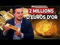 2 millions deuros dor sur la table  je visite une des plus grandes raffineries dor au monde 