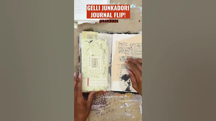 Mixed Media Collage Art Journal Flip