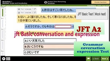 2025 exam Japanese Foundation Text | Conversations Questions - 01 @jftbasicexaminfo