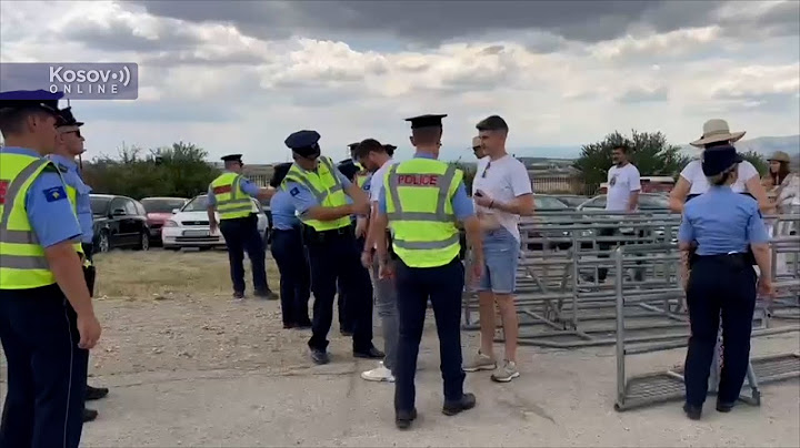 Gazimestan, Policija pretresa građane, zabranjen ulaz sa srpskom zastavom