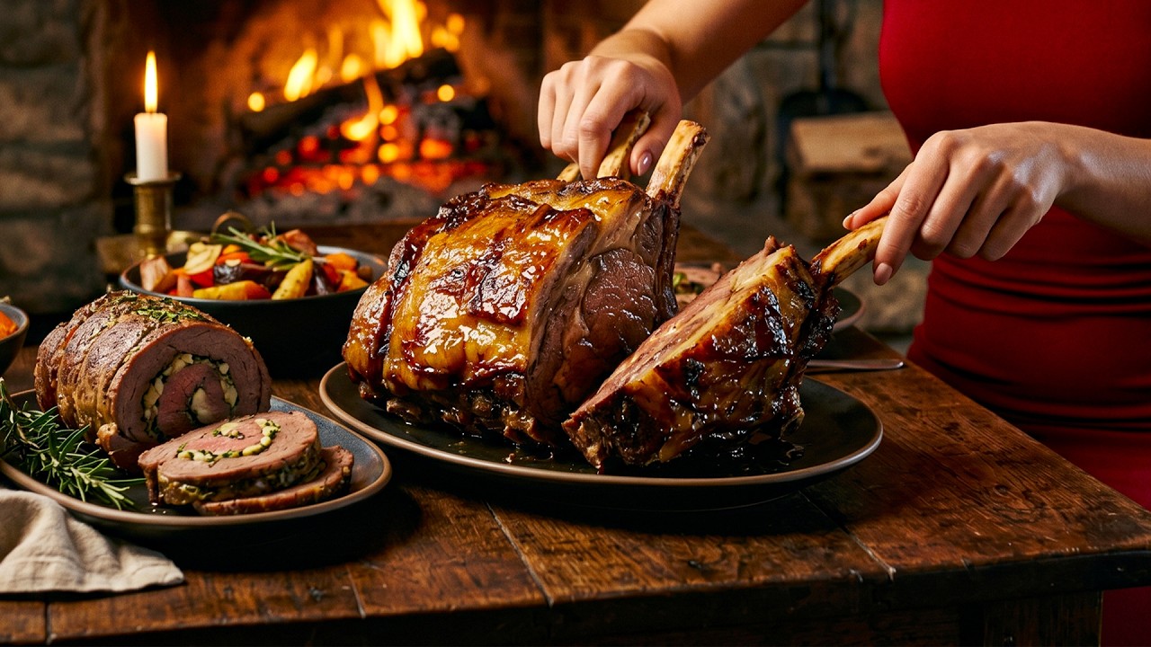 Cooking Beef Wrapped in Its Own Ribs Buried in Fire - YouTube