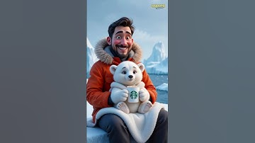 ❤️☕ Evolution of Starbucks: The Favorite Coffee of Polar Bears 🐻‍❄️✅✨ #cat #cute #love #shorts
