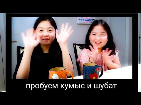 Корейские дети пробуют казахские КУМЫС и ШУБАТ