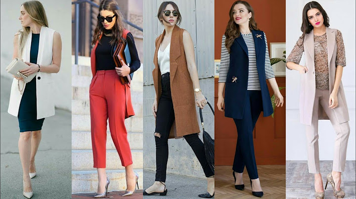 Elegant and graceful sleeveless coat outfits for business ladies |Fall Outfits #2020