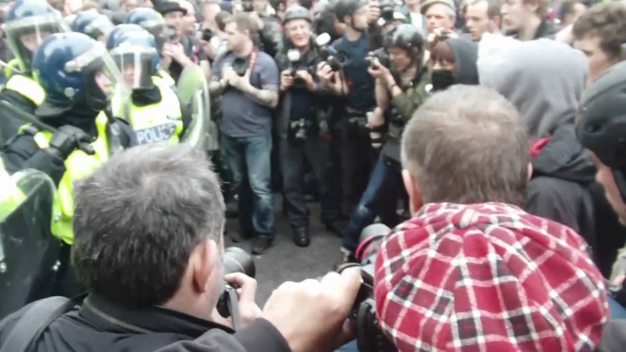 Anti-Cuts Protest - Scuffles