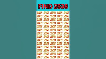 Find 2538-EP#215 #mathpuzzle #brainteaser #iqtest #mathstrics #pahelian #reasoning