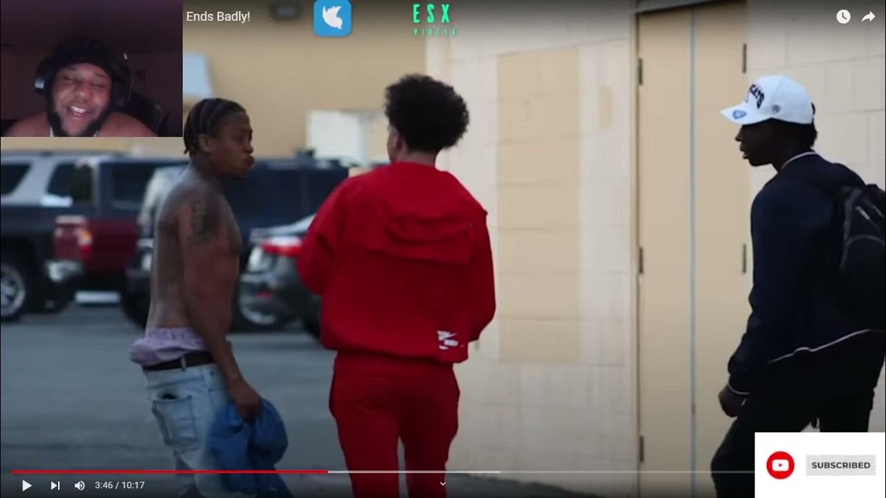 Wearing All Red In Crip Territory Ends Badly Reaction YouTube