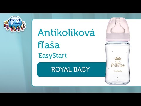 Antikoliková dojčenská fľaša EASY START Royal Baby - Canpol babies
