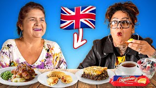 Mexican Moms try British food for the first time! (Bangers and Mash, Scotch Eggs) by mamah! 196,184 views 1 month ago 11 minutes, 19 seconds