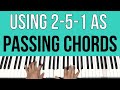 Using 251 progressions as passing chords  piano tutorial