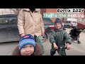 Meeting children by car / Happy Yan with his sister / Russia 2024 Novosibirsk walk